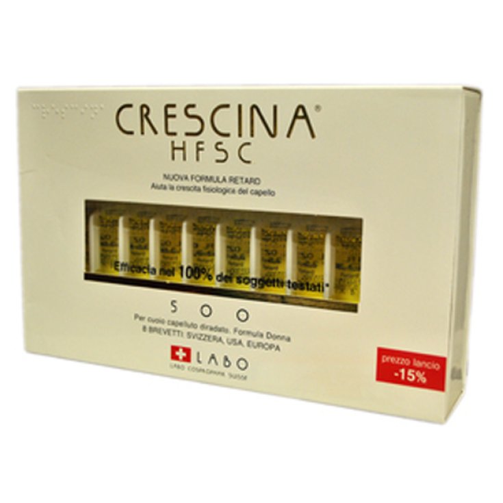 Labo Crescina HFSC New Formula Retard 500 Woman 20 Vials