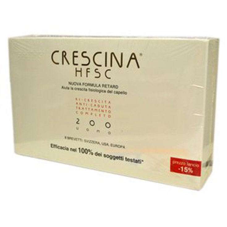 Labo Crescina HFSC New Formula Retard 200 Man Complete Treatment 10 + 10 Vials