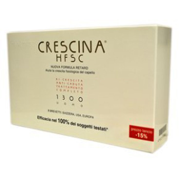 Labo Crescina HFSC New Formula Retard 1300 Man Complete Treatment 20 + 20 Vials