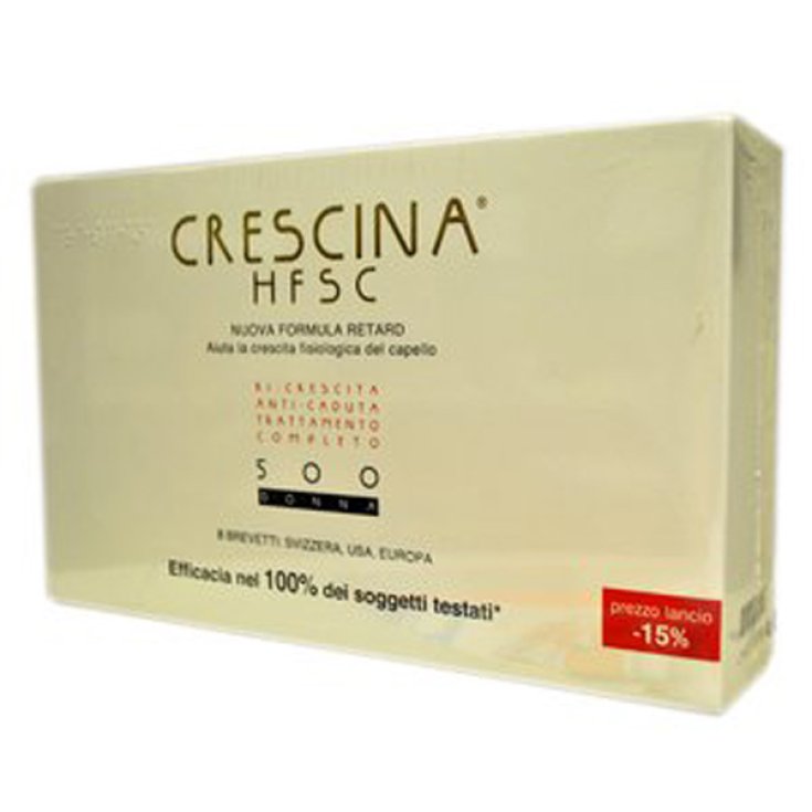 Labo Crescina HFSC New Formula Retard 500 Woman Complete Treatment 20 + 20 Vials