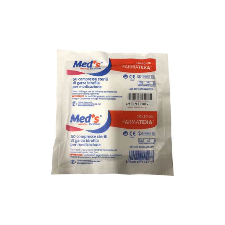 Med's Farmatexa Sterile Gauze Tablets 12/8 10x10cm 50 Pieces