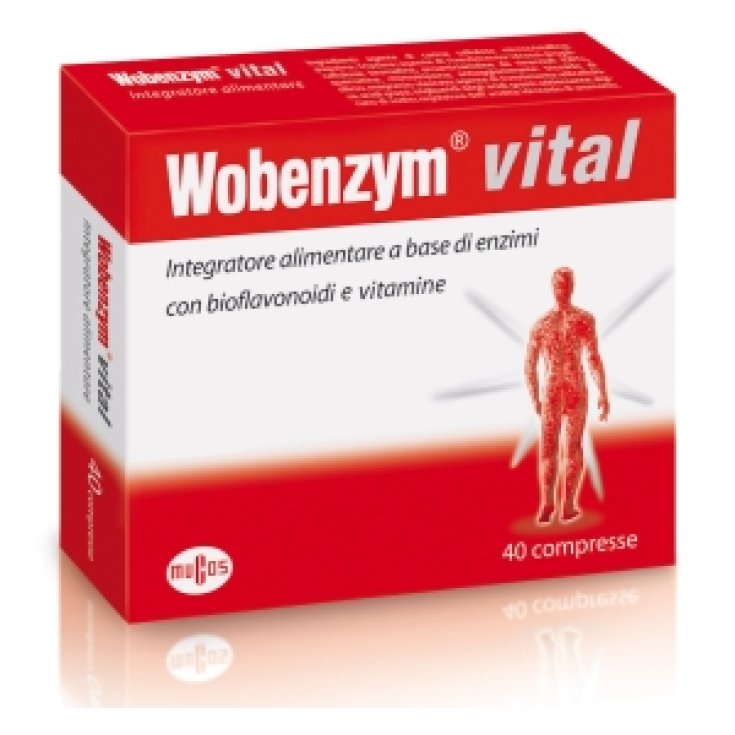 Named Wobenzym vital Food Supplement 40 Tablets