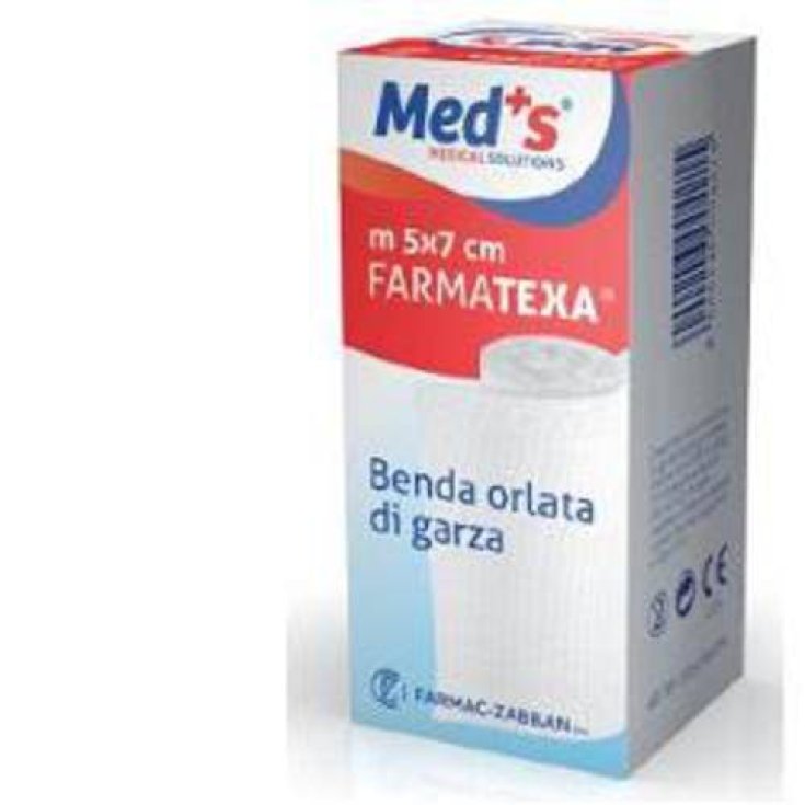 Med's FarmaTexa Bandage Edged With Gauze 12/12 Cm10x5m