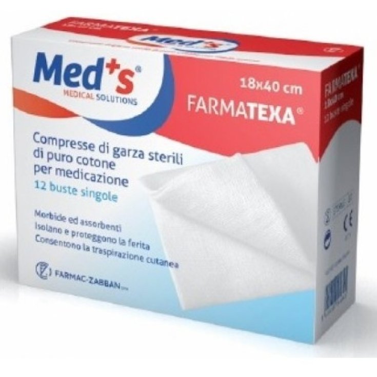 Med's FarmaTexa Sterile Gauze Tablets 12/12 36x40cm 12 Pieces