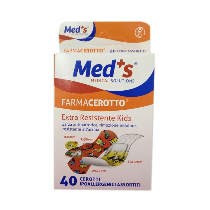 Med's FarmaKids Extra Resistant Patch 40 Assorted Patches