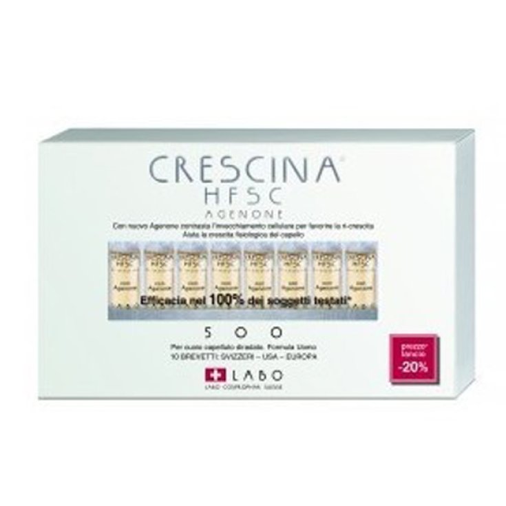 Labo Crescina HFSC With Agenone Dosage 500 Man Size 10 Ampoules