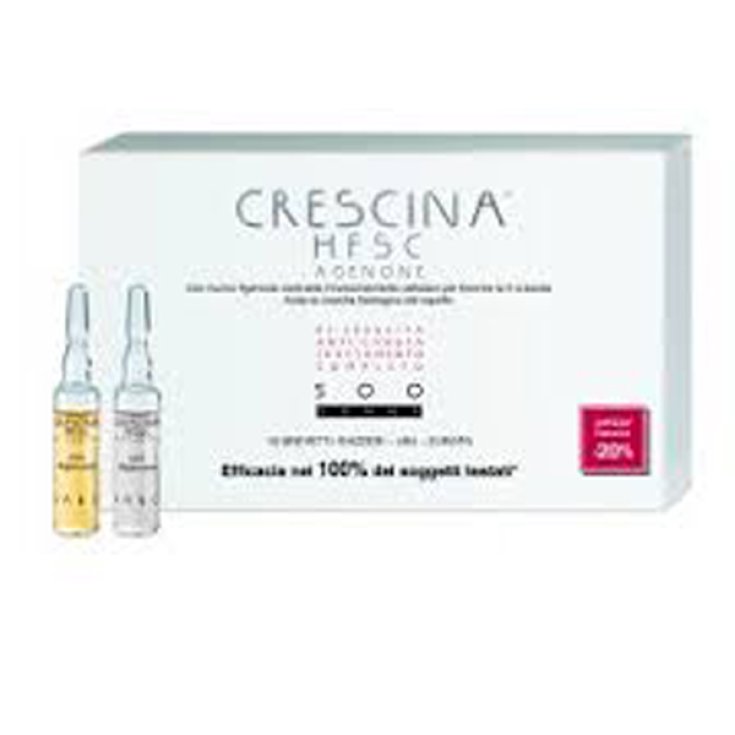 Labo Crescina HFSC Agenone Complete Treatment Dosage 500 Woman Size 20 + 20 Ampoules