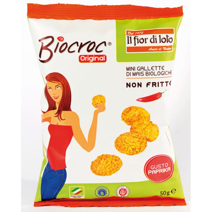 Biocroc Mini Organic Paprika Corn Cakes 50g