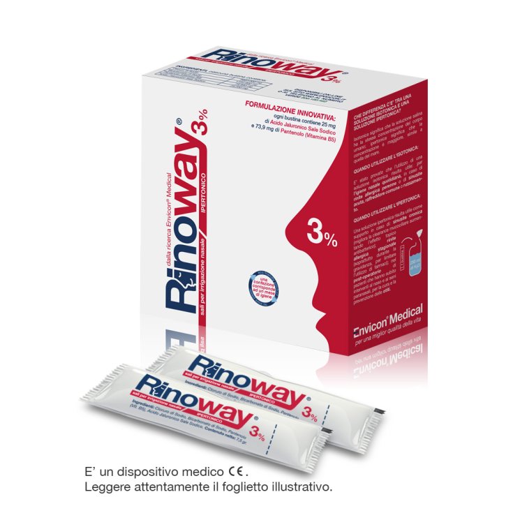 Envicon Medical Rinoway® 3% Salts for Nasal Irrigation Hypertonic Sachets