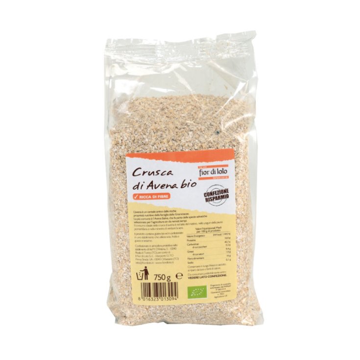 Il Fior Di Loto Organic Oat Bran 750g