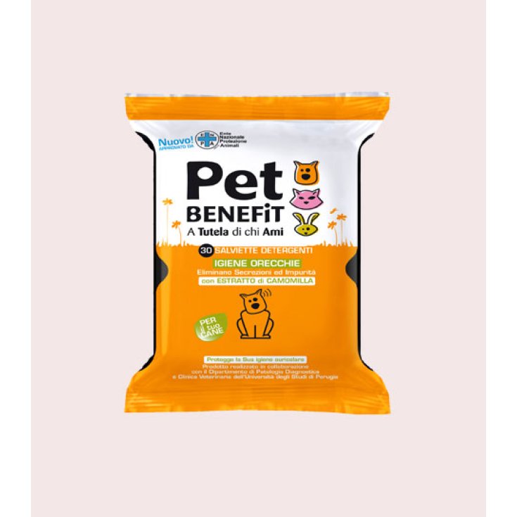 Pet Benefit Cleansing Wipes Hygiene Ears Dogs 30 Pieces