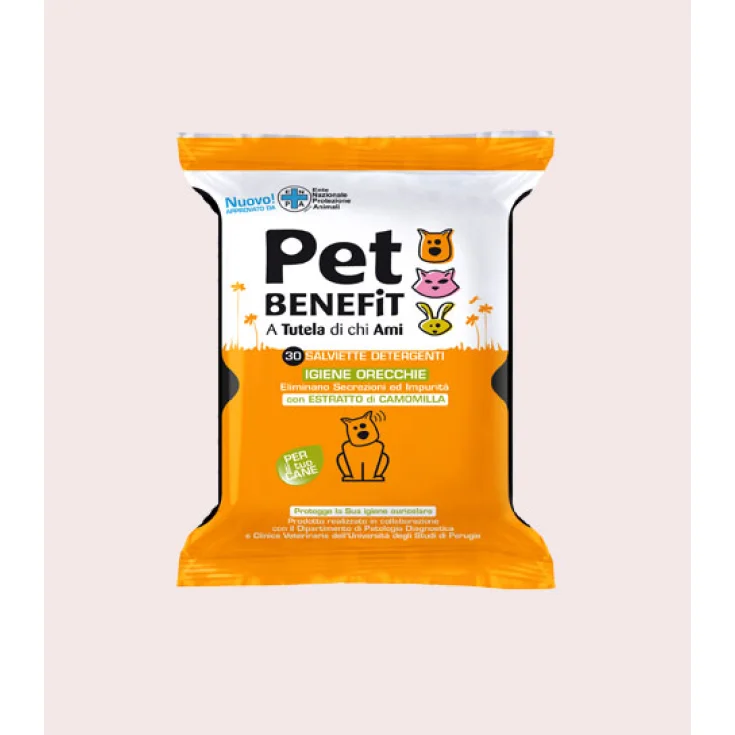 Pet Benefit Cleansing Wipes Hygiene Ears Dogs 30 Pieces