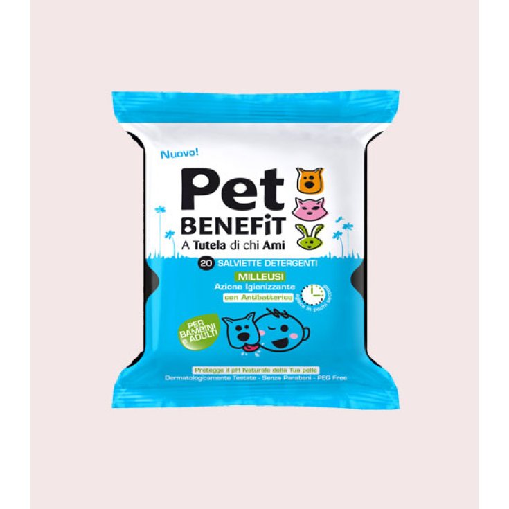 Pet Benefit Multi-Purpose Cleansing Wipes With Antibacterial 20 Pieces