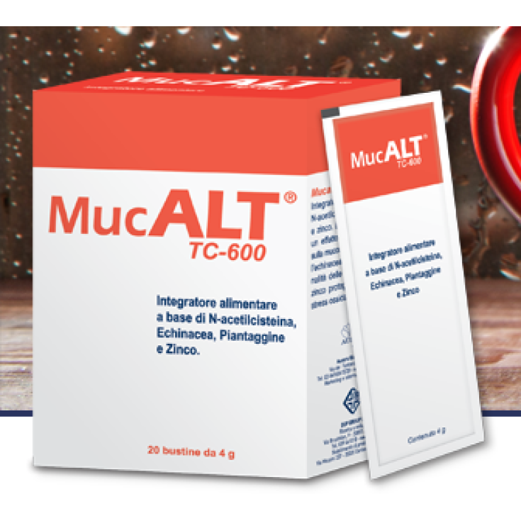 DdFarma Mucalt Tc-600 Food Supplement 20 Sachets Of 4g