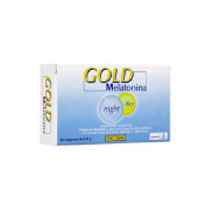 Alcka Med Gold Melatonin Night Day - Supplements 60 Tablets of 1 mg