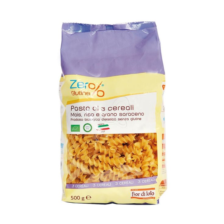 Zero% Gluten Fusilli 3 Cereals Organic 500g
