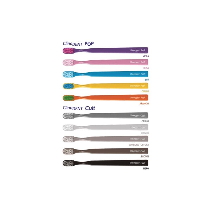 ClinoDent Cult Medium Toothbrush Gray Color