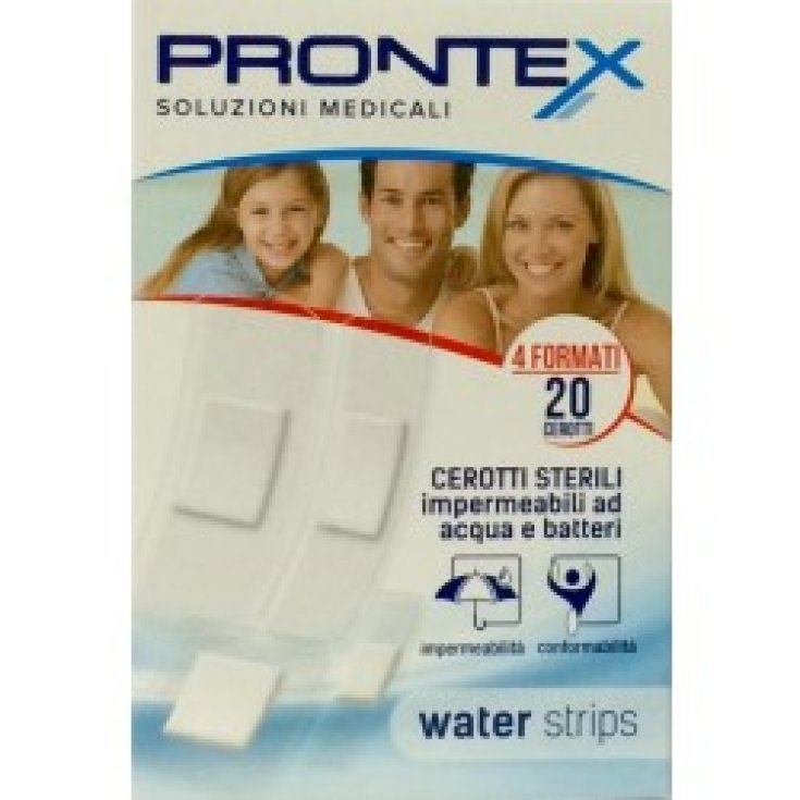 Safety Prontex Water Strips Waterproof Patches 20 Assorted Patches