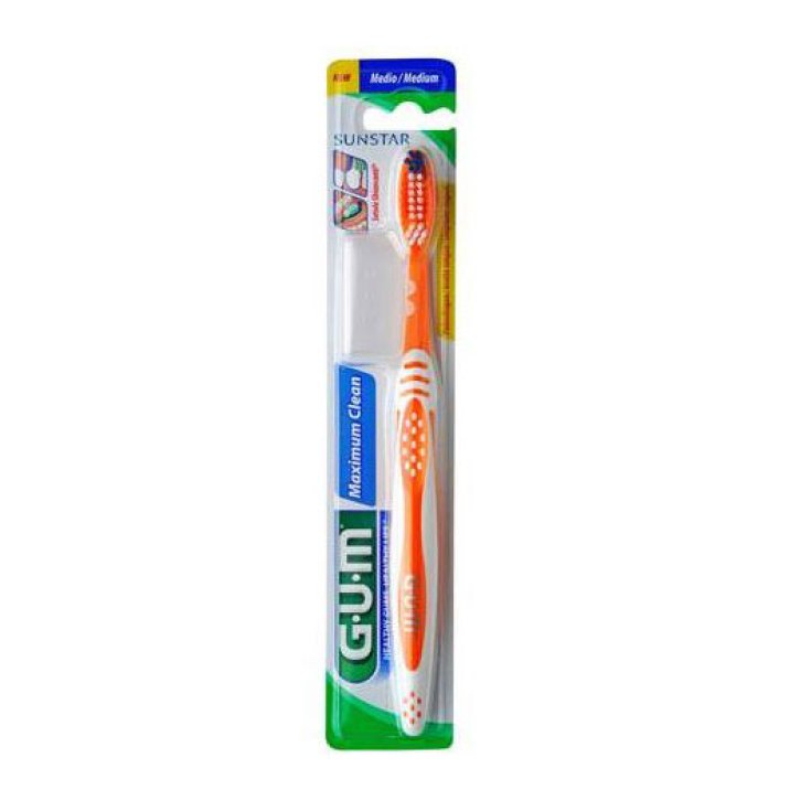 Gum Maximum Clean Medium Bristle Toothbrush Regular Head
