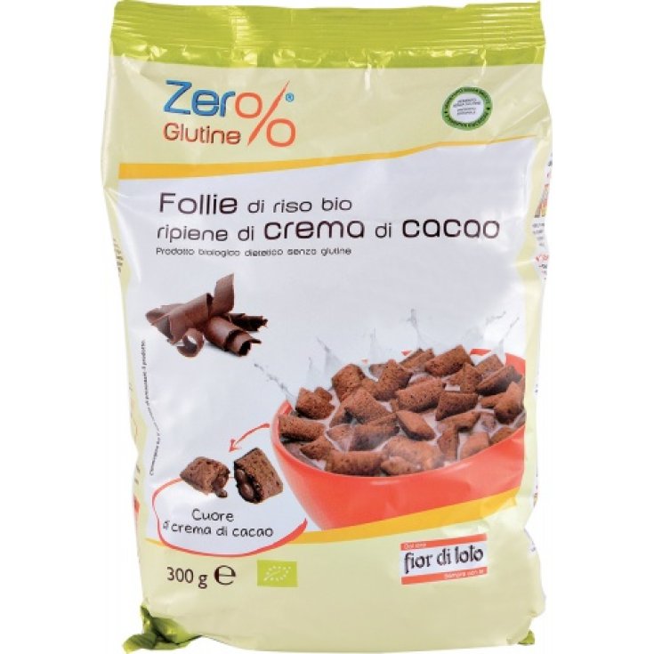 Fior Di Loto Zero% Rice Follie With Organic Dark Chocolate 300g