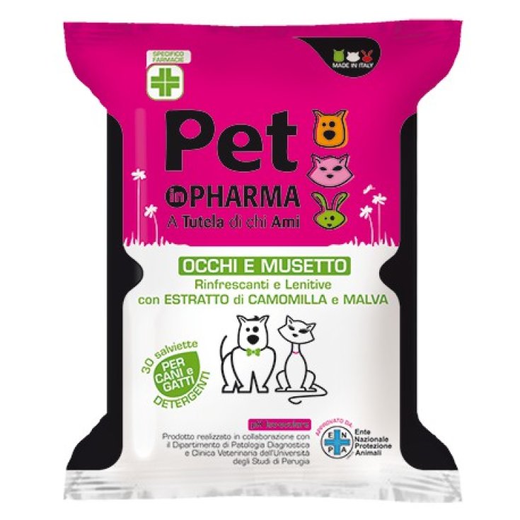Diva Pet In Pharma Eye And Face Wipes 30 Pieces