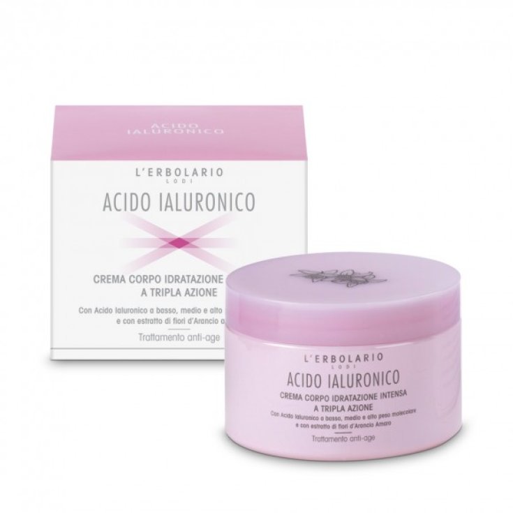 L'Erbolario Hyaluronic Acid Body Cream Triple Action Intense Hydration 200ml
