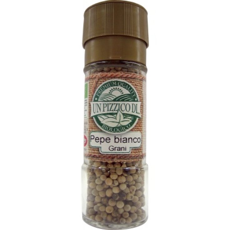 Fior Di Loto Organic White Pepper With Grinder Cap 50g