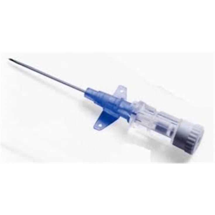 2-Way G22 Cannula Needle With Blue Wings