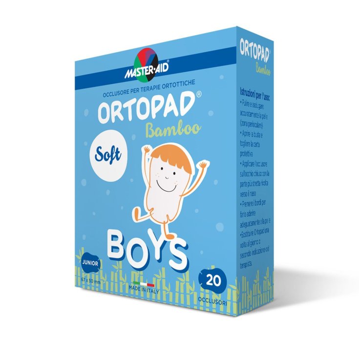 Master-Aid® Ortopad® Soft Boys Occluder For Orthotic Therapies Junior 20 Pieces