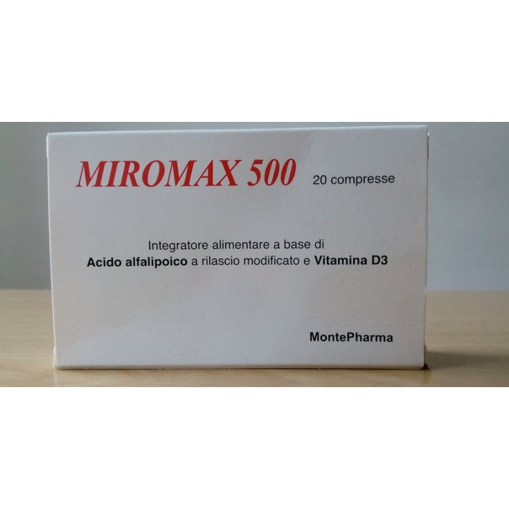 MontePharma Miromax 500 Food Supplement 20 Tablets