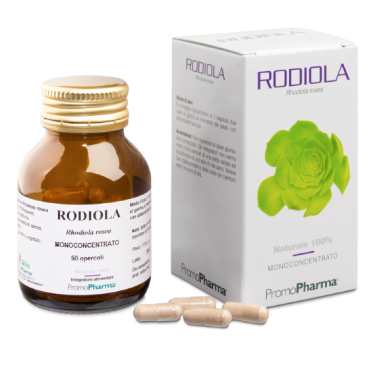 PromoPharma Rodiola Monoconcentrato Food Supplement 50 Capsules