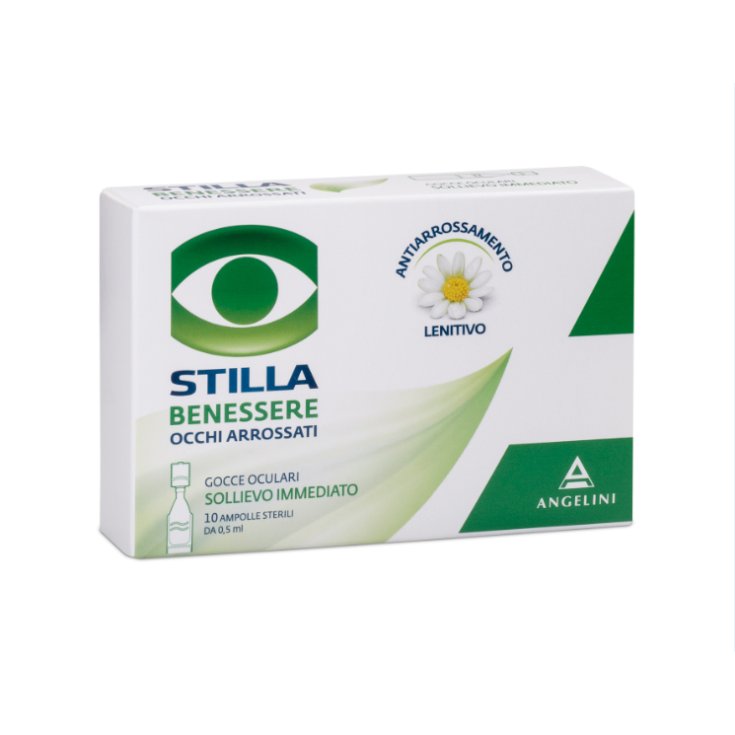 Angelini Stilla Benessere Red Eyes Eye Drops 10 Sterile Ampoules