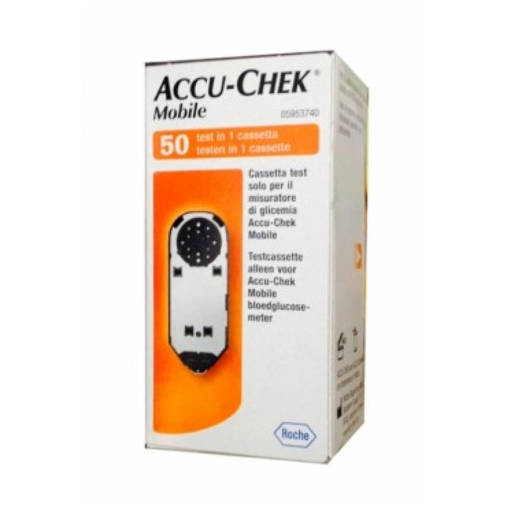 Roche Accu-Chek Mobile Blood Glucose Measurement 50 Tests In A Cassette