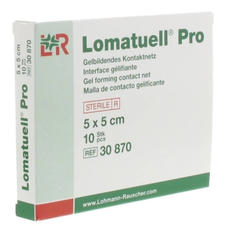 Lohmann & Rauscher Lomatuell Pro Gelling Contact Net 5x5cm 10 Pieces