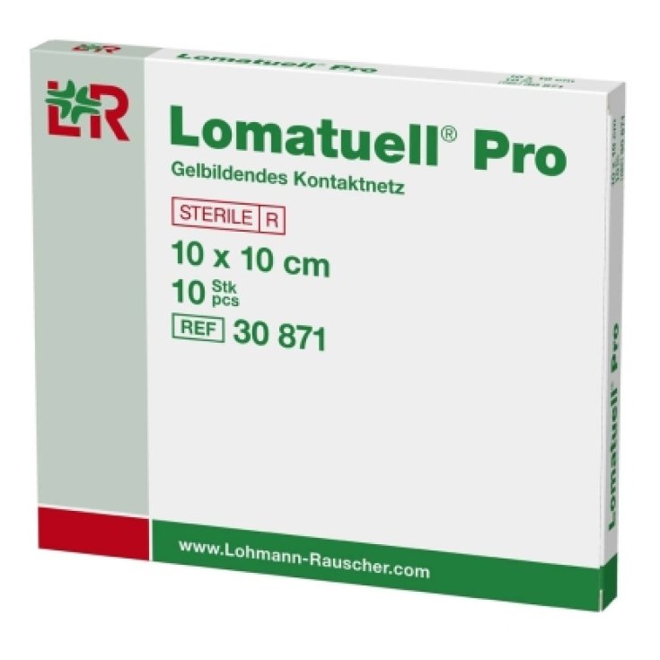 Lohmann & Rauscher Lomatuell Pro Gelling Contact Net 10x10cm 10 Pieces