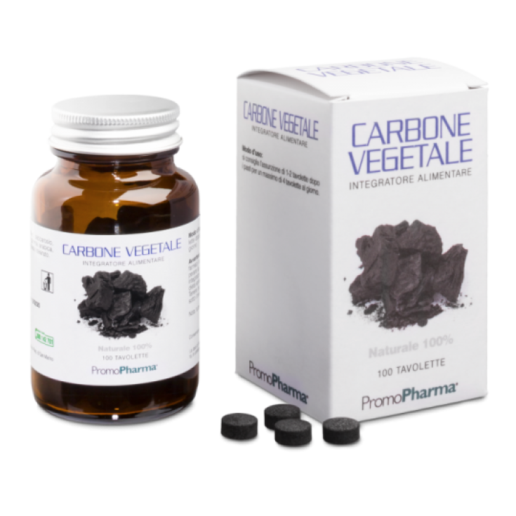 PromoPharma Vegetable Charcoal Food Supplement 100 Tablets