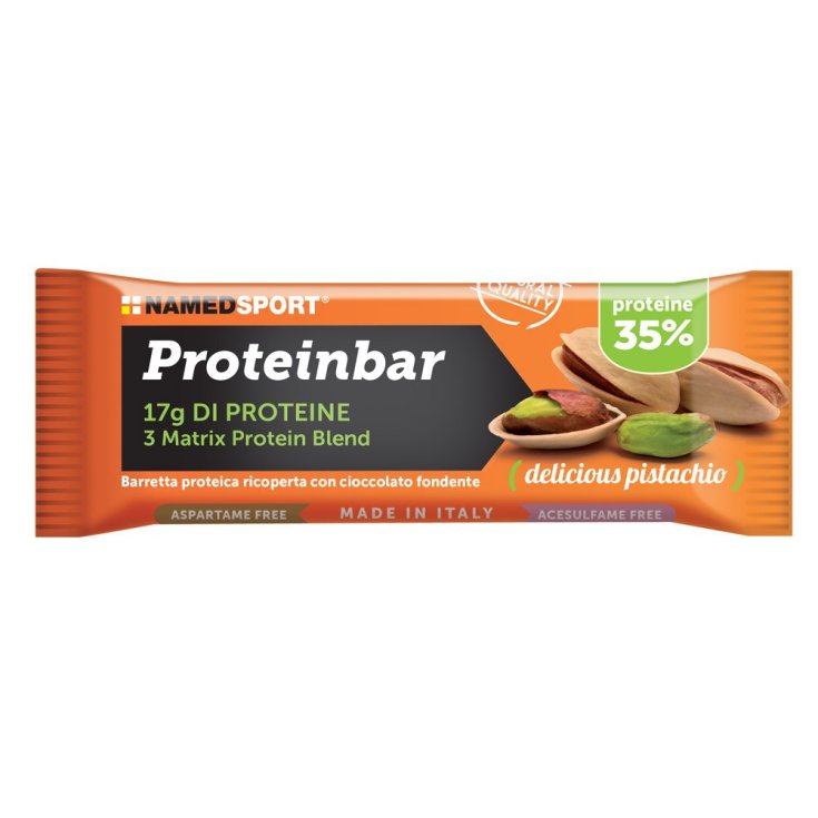 Named Proteinbar 35% Delicious Pistachio Hyperproteic Bar 50g