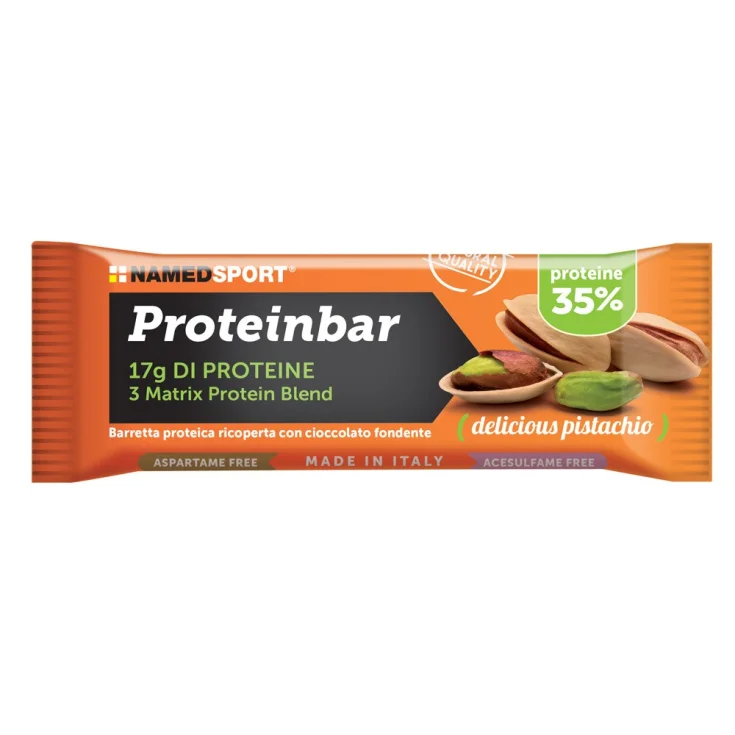 Named Proteinbar 35% Delicious Pistachio Hyperproteic Bar 50g