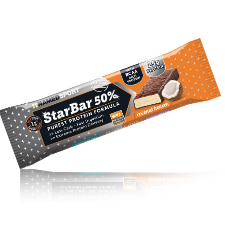 Named Sport Starbar 50% Protein Coconut Heaven 50g