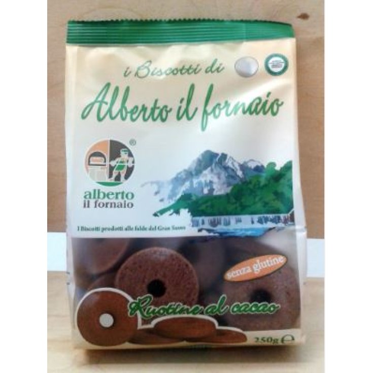 Alberto Il Fornaio Cocoa Wheels Gluten Free Shortbread 250g