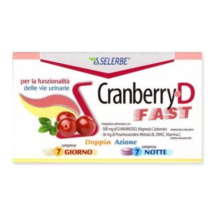 Selerbe Cranberry D-Fast Food Supplement 7 + 7 Tablets Day And Night