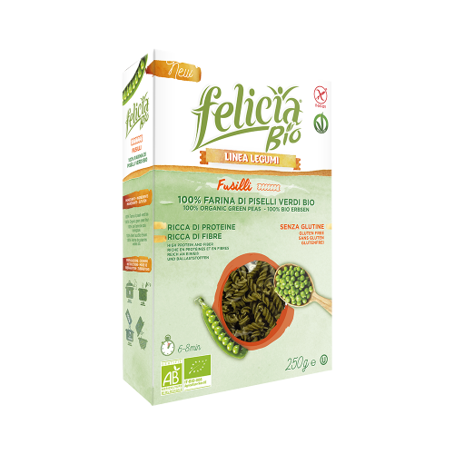 Felicia Bio Fusilli With Organic Green Peas 250g