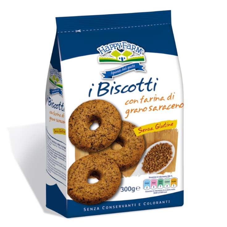 Happy Farm I BIscotti With Buckwheat Flour Gluten Free 300g
