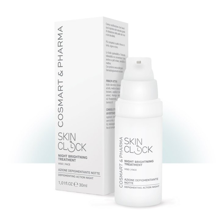 SkinClock Night Brightning Treatment Face Cream with Depigmenting Action 30ml