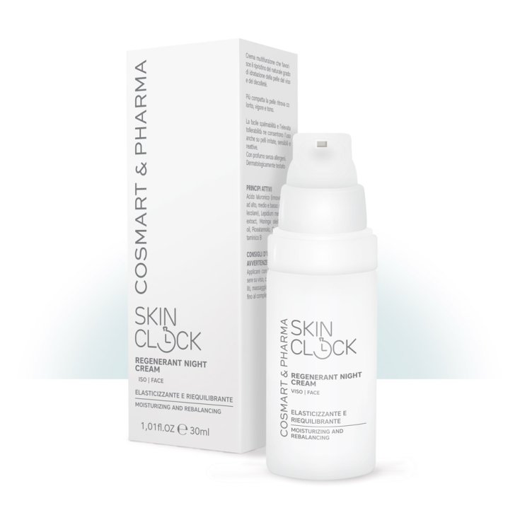 SkinClock Regenerant Night Cream Face Elasticizing and Rebalancing Cream 30ml
