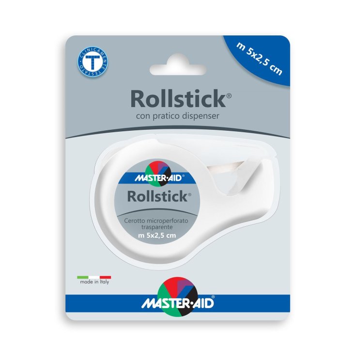 Master-Aid® Rollstick® Transparent Microperforated Plaster With Practical Dispenser m 5 x 2,5 cm