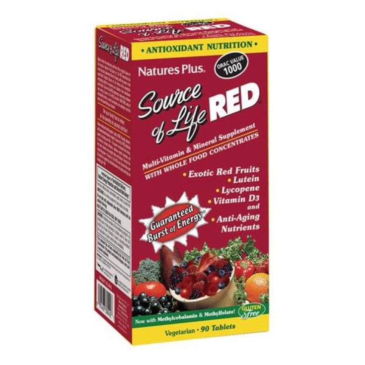 Nature's Plus Source Of Life Red Food Supplement 90 Tablets