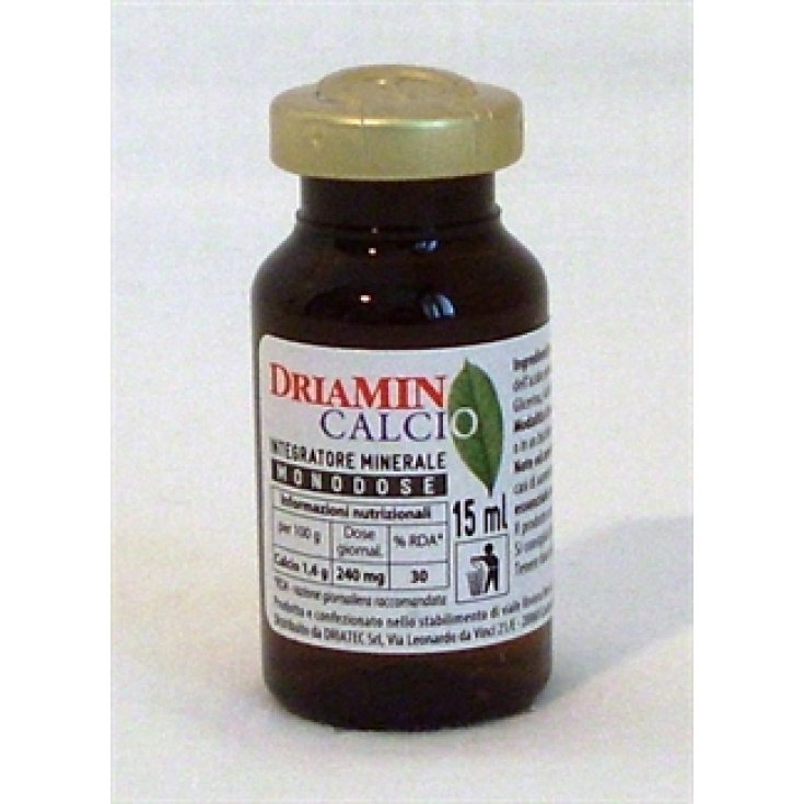 Driatec Driamin Calcium Mineral Supplement Pack of 10 Vials of 15ml