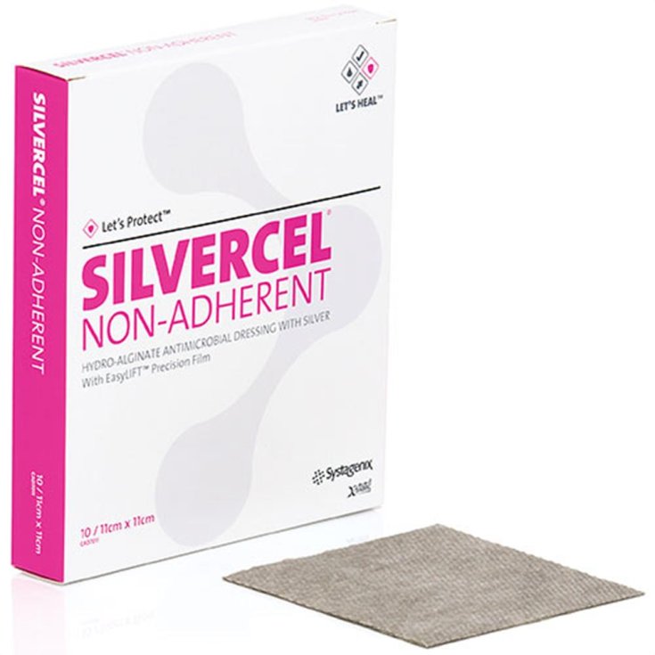 Systagenic Wound Man. Silvercel Non Adherent Patch 11x11cm 10 Pieces