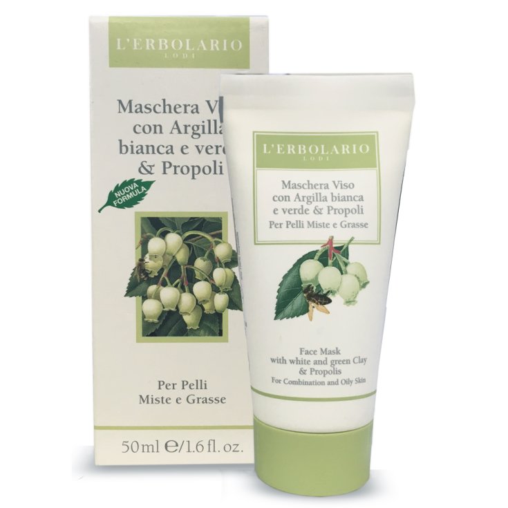 L'Erbolario Face Mask With Clay And Propolis 50ml